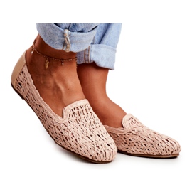 Damen Ballerinas Lu Boo geflochten Beige 4Ever