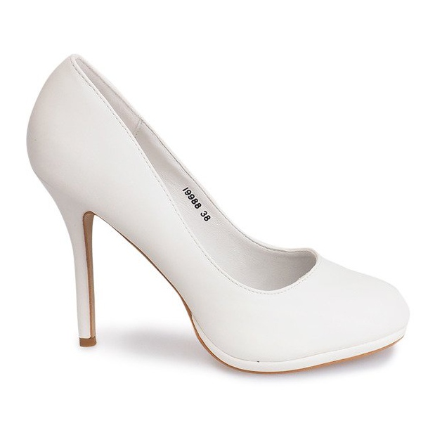 Klassische High Heels 19988 Weiß