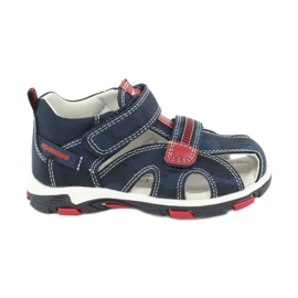 Apawwa Kindersandalen mit Klettverschluss Navy Goreno rot marineblau