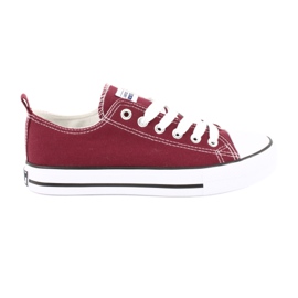American Club Herren kastanienbraune American LH12 Sneakers rot