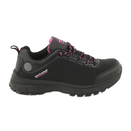 American Club HL05 wasserdichte Softshell-Sportschuhe schwarz pink