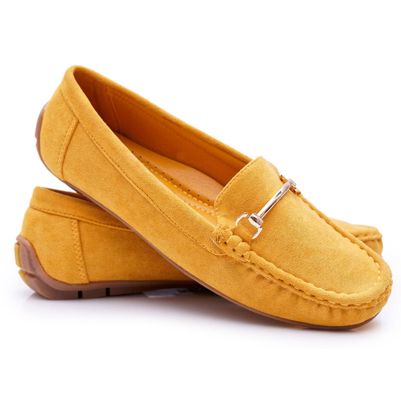 SEA Gelbe Loafer für Damen Wildleder Sonnero