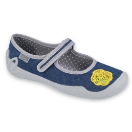 Befado Kinderschuhe 114Y399 navy blau grau