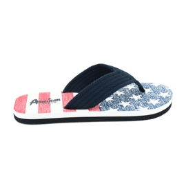 American Club Amerikanische Leichtschaum-Flip-Flops JP05 marineblau