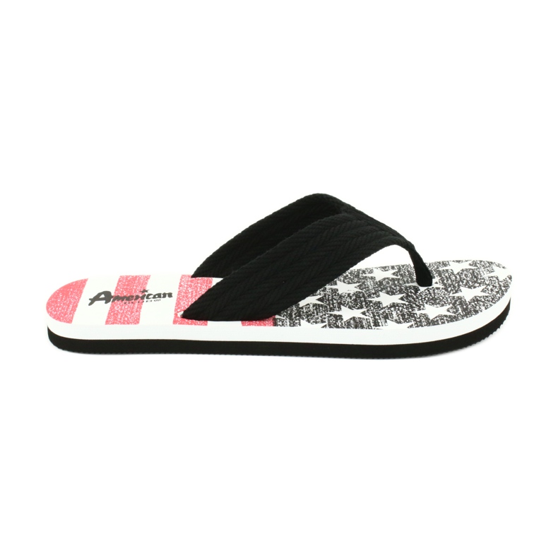 American Club Amerikanische Leichtschaum-Flip-Flops JP05 schwarz