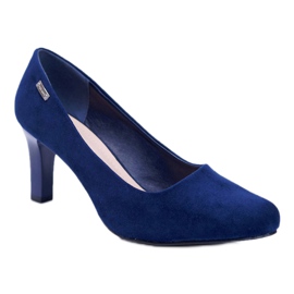 Damen Pumps Sergio Leone Marineblau Wildleder Orsola