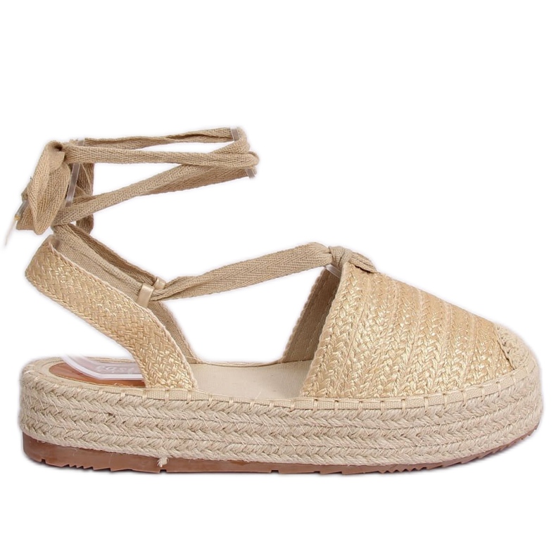 Damen Sandalen Espadrilles gold TU139P Gold golden
