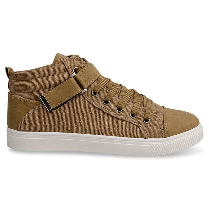 Hohe Sneakers N37 Khaki grün
