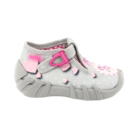 Befado Kinderschuhe 110P359 weiß rosa grau