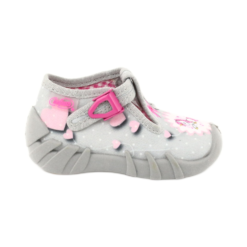 Befado Kinderschuhe 110P359 weiß rosa grau