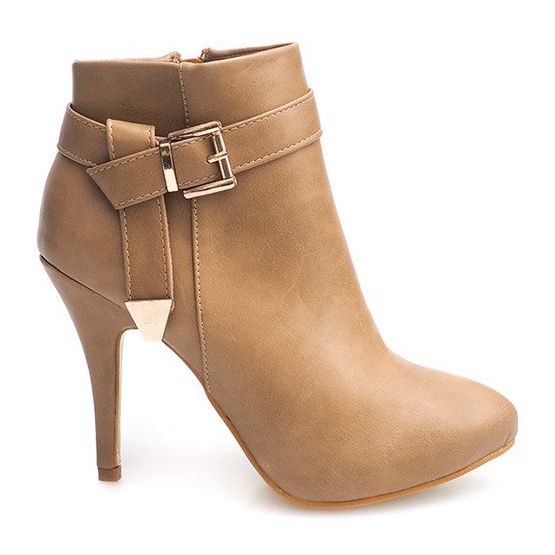 Elegante Stiefel mit hohem Absatz 6-148 Khaki grün