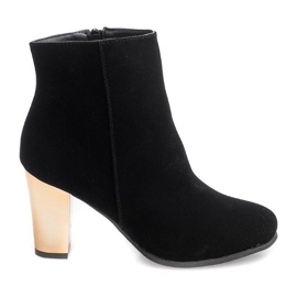 Stiefel mit Absatz B2908 Schwarz