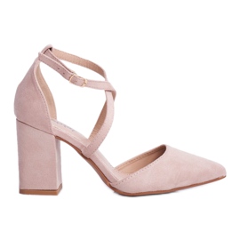 SEA Damen Pumps mit Absatz in Spitz Beige Traffic