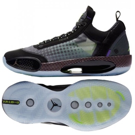 Nike Air Jordan Xxxiv Low Schwarz Vapor Grün M CZ7750-003 mehrfarbig