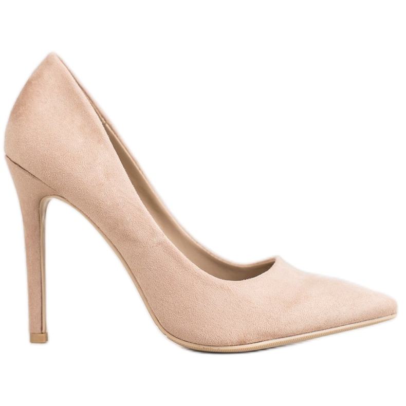 Small Swan Wildleder-Pumps an einer Nadel braun