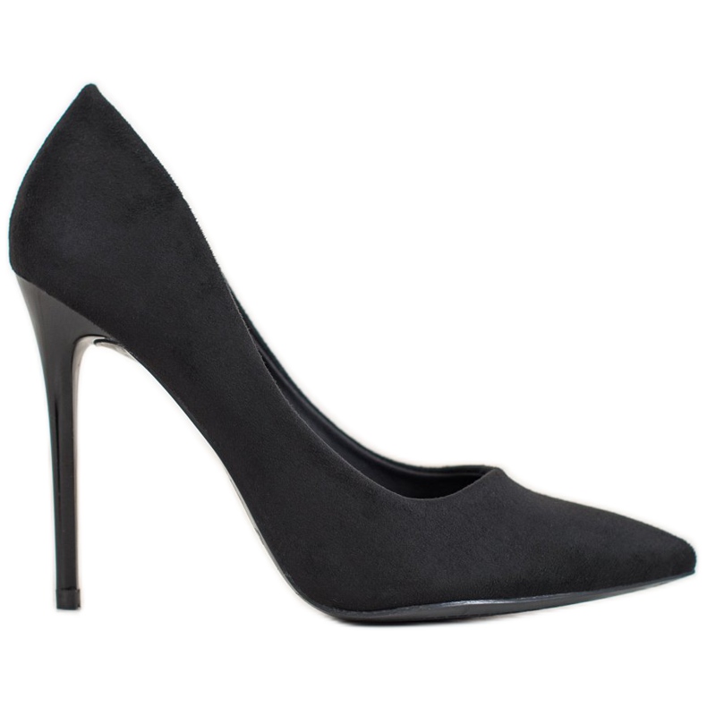 Small Swan Schwarze Wildleder-Heels