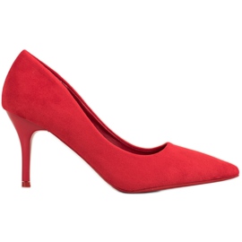 Small Swan Lässige High Heels rot