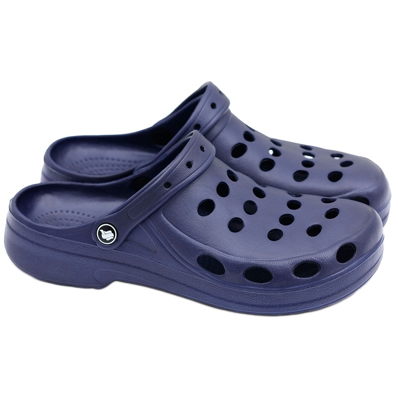 Flameshoes Herren Hausschuhe Sandalen Navy Blue Crocs navy blau