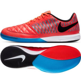 Hallenschuhe Nike Lunargato Ii Ic M 580456-604 rot mehrfarbig