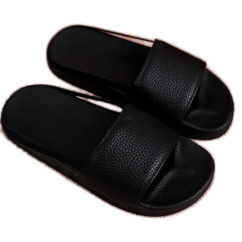 FRROCK Schwarze Nopla Hausschuhe für Kinder