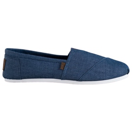 SHELOVET Marineblaue Slip-On-Sneakers