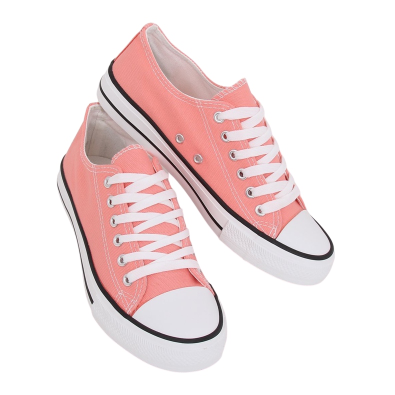 Klassische korallenrote Sneakers für Damen JD05P Coral mehrfarbig rosa