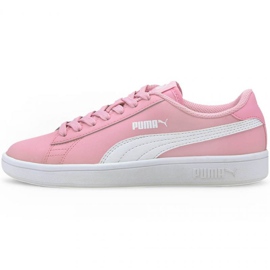 Puma Smash v2 L Jr 365170 24 schwarz rosa