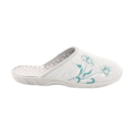 Befado farbige Damenschuhe 235D168 grau grün