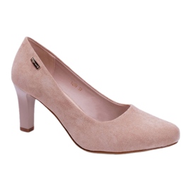 Damen Pumps Sergio Leone Beige Wildleder Orsola