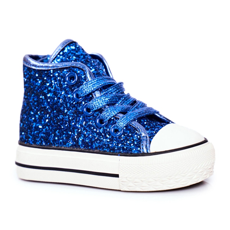 FRROCK Kinder Sneaker High Shiny Blue Ally blau blau