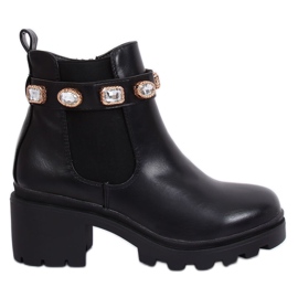 Schwarze Chelsea-Boots, schwarz HE107 Black