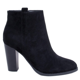 Klassische schwarze High Heels UK09P Schwarz