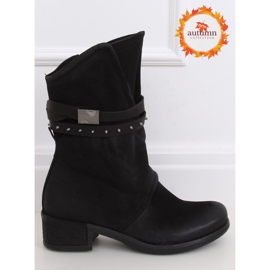 Schwarze Militär-Damenstiefel ST-05P Schwarz