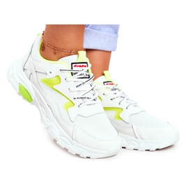 Damen Sportschuhe Weiß Lu Boo Schuhe Gelb Dazzle Me