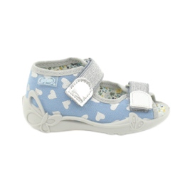 Befado Kinderschuhe 242P101 blau silber-