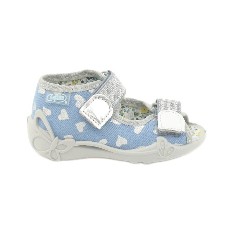 Befado Kinderschuhe 242P101 blau silber-