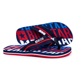 Herren Hausschuhe Flip-Flops Big Star Marineblau DD174659
