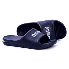 Herren Big Star Air Hausschuhe Marineblau GG174919 navy blau
