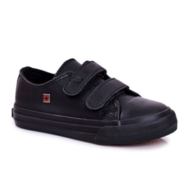 Kinderschuhe Turnschuhe Big Star Mit Klettverschluss Schwarz GG374009