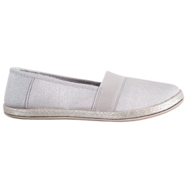SHELOVET Stylische Slip-On-Sneaker grau
