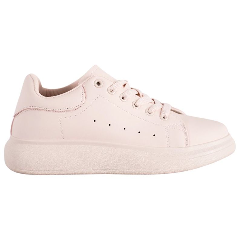 SHELOVET Powder Sneakers auf der Plattform rosa