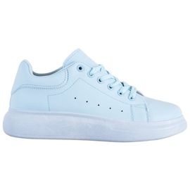 SHELOVET Blaue Turnschuhe auf der Plattform