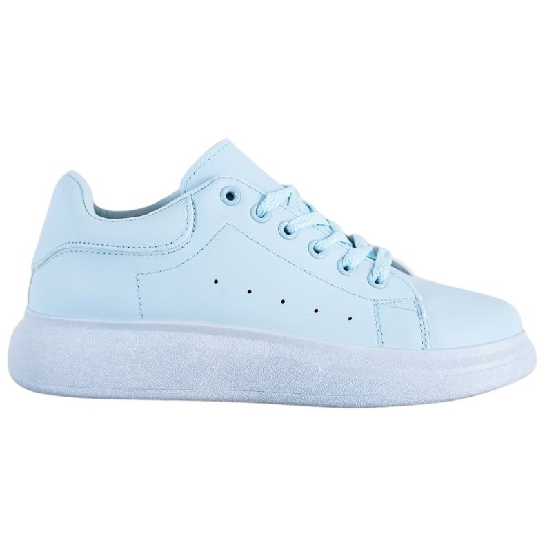 SHELOVET Blaue Turnschuhe auf der Plattform