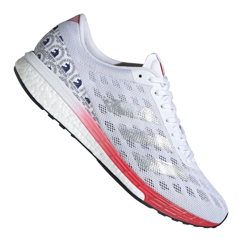 Laufschuhe adidas Adizero Boston 9 M FX8499 weiß rot grau