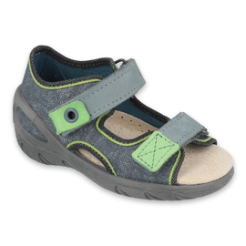 Befado Kinderschuhe 065X141 grau grün