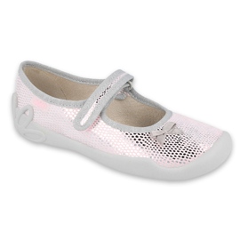Befado Kinderschuhe 114Y401 rosa grau