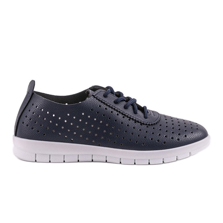 JH701-4 marineblaue durchbrochene Sneakers navy blau