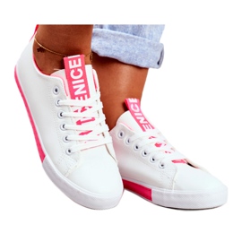 SEA Klassische Sneakers für Damen Fuchsia Ville weiß rosa