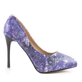 Lila Blumenstifte 0116-4 violett mehrfarbig