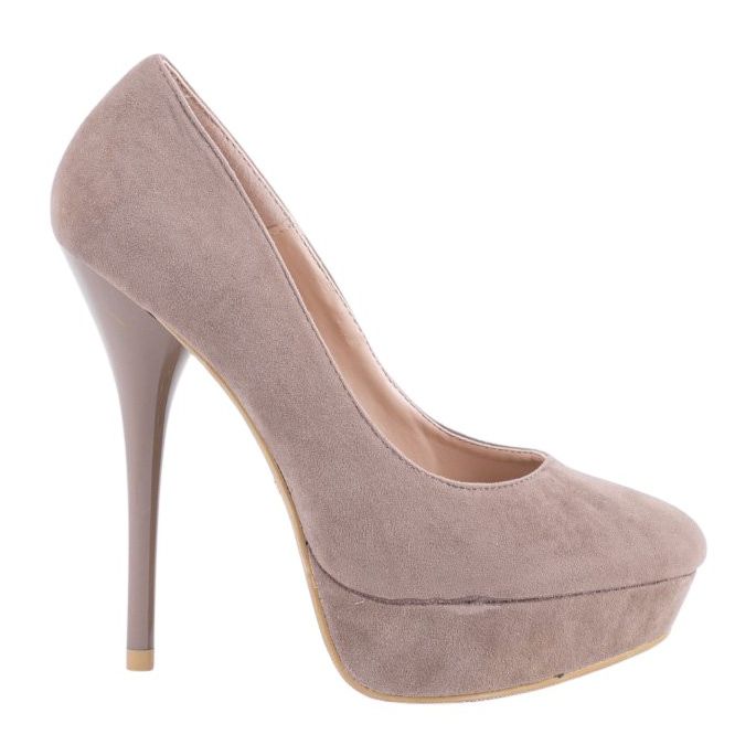 Khaki Wildleder High Heels S3477-4 mehrfarbig grün